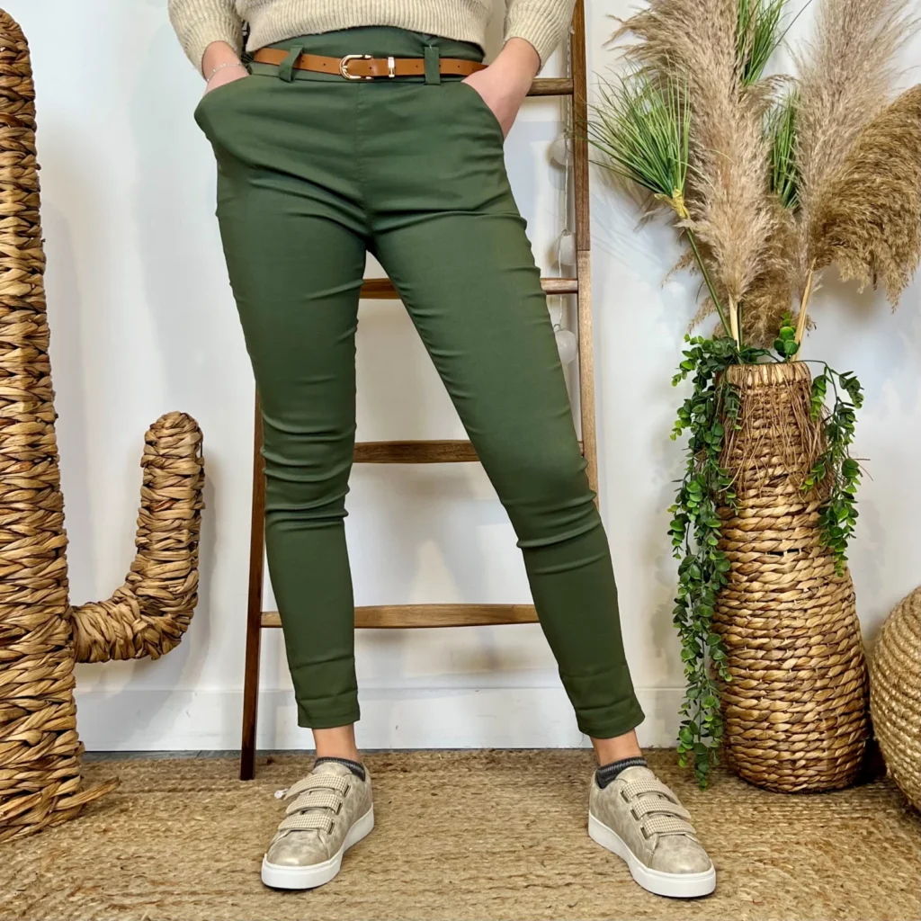 L799- Pantalon Stretch (T36-T46) - kaki - 50