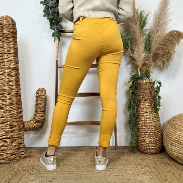 L799- Pantalon Stretch (T36-T46) - moutarde - 50