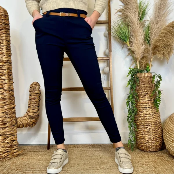 L799- Pantalon Stretch (T36-T46) - marine - 50