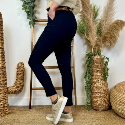 L799- Pantalon Stretch (T36-T46) - marine - 50