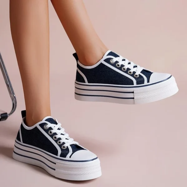 R430- Tennis Plateforme (T36-T41) - denim - 41