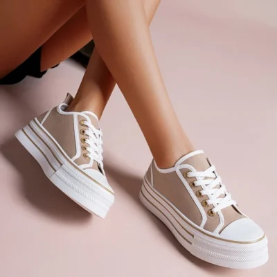 R430- Tennis Plateforme (T36-T41) - taupe - 41