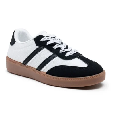 R429- Tennis Basse dentelle (T36-T41) - blanc - 41