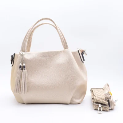 P444-Sac à main Flora&Co - ecru - sans-taille