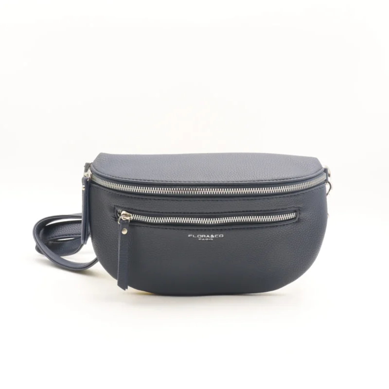 Banane Medium 2 zips Flora & Co - marine - sans-taille