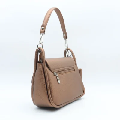 P407- Sac Rabat & Pochette - marron - sans-taille