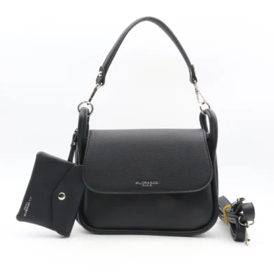 P407- Sac Rabat & Pochette - noir - sans-taille