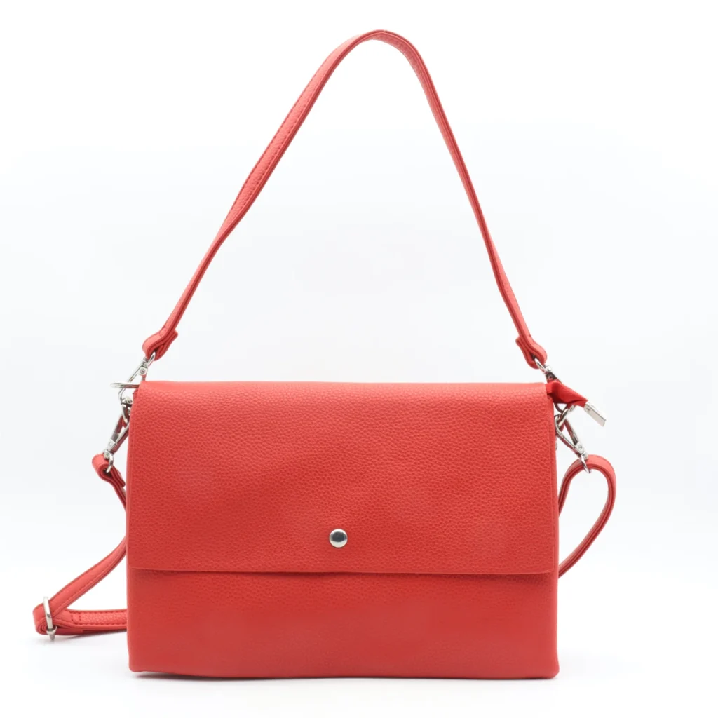 P421- Pochette rabat Flora & Co - rouge - sans-taille