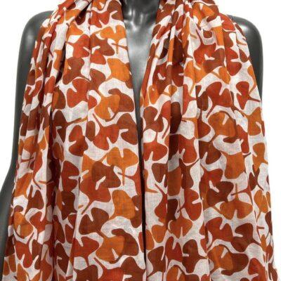 Y511- Foulard imprimé Gingko