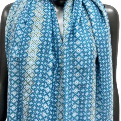 Y515- Foulard Monogramme & doré