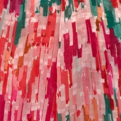 Y519- Foulard Motif Abstrait - fuchsia - sans-taille