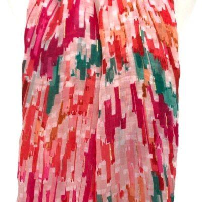 Y519- Foulard Motif Abstrait - fuchsia - sans-taille