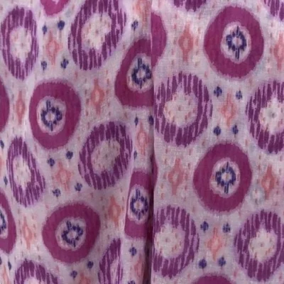 Y521- Foulard Ethnique Pompons - rose-pale - sans-taille