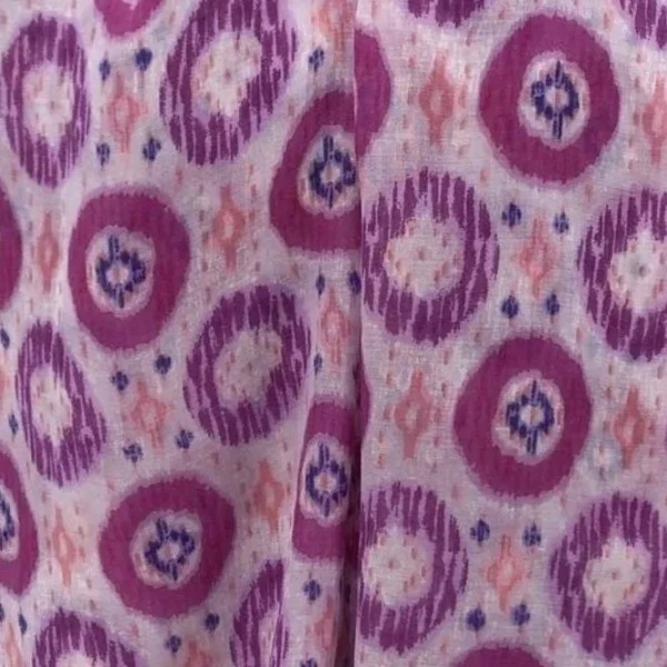 Y521- Foulard Ethnique Pompons - rose-pale - sans-taille