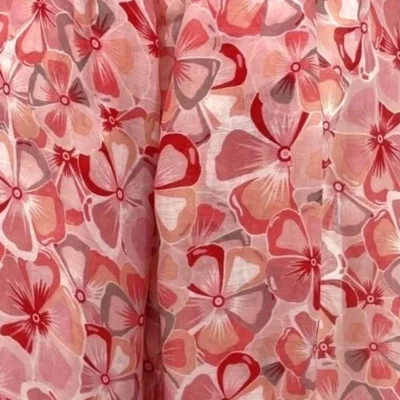 Y530- Foulard Fleurs à détails dorés - rose-pale - sans-taille