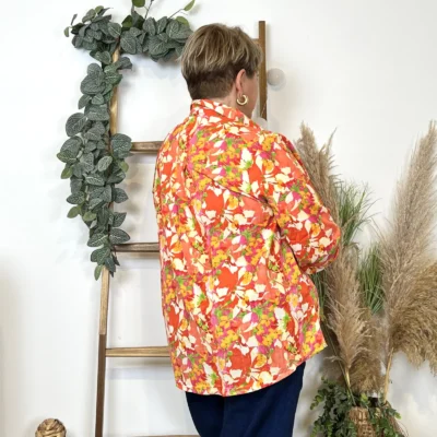 K642- Chemise Tropical "By One" (T40-T48) - corail - 48