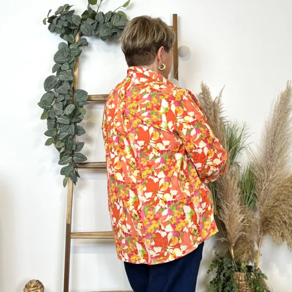 K642- Chemise Tropical "By One" (T40-T48) - corail - 48