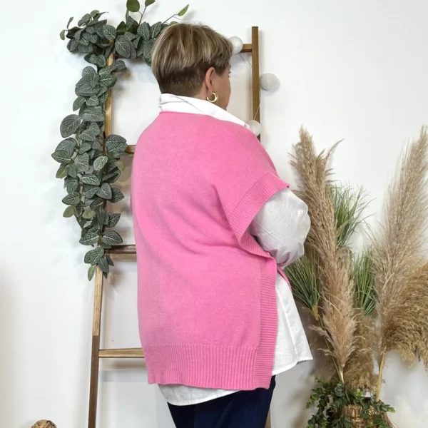 Z550.- Pull sans manche (Tu) - fuchsia - taille-unique-grande-taille