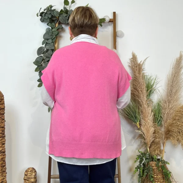 Z550.- Pull sans manche (Tu) - fuchsia - taille-unique-grande-taille