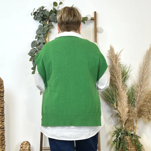 Z550.- Pull sans manche (Tu) - vert-bresil - taille-unique-grande-taille