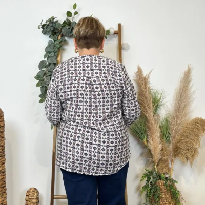 Z784- Blouse "Christy" (T44-T52) - marine - 52