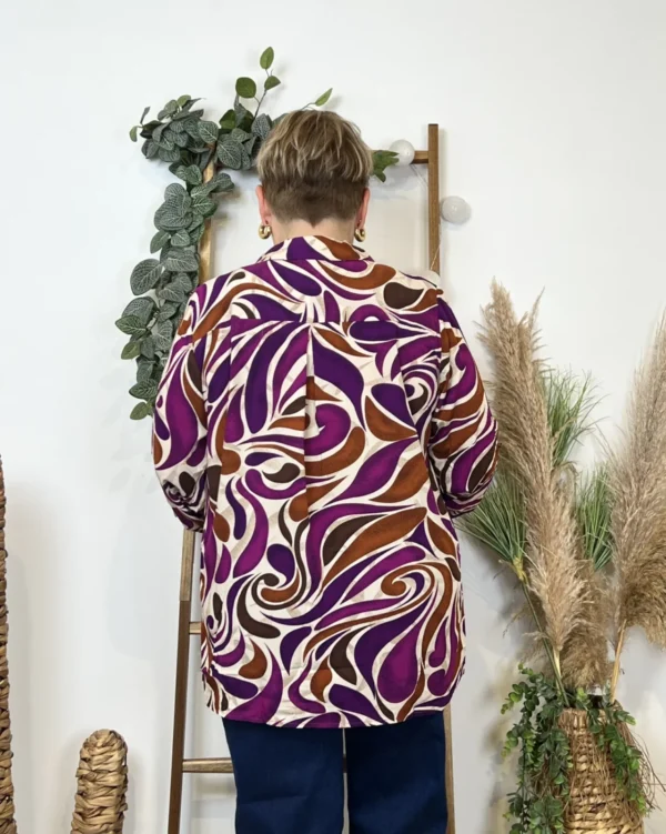 K674- Chemise "Akoz" (T42-T48) - multicolore - 50