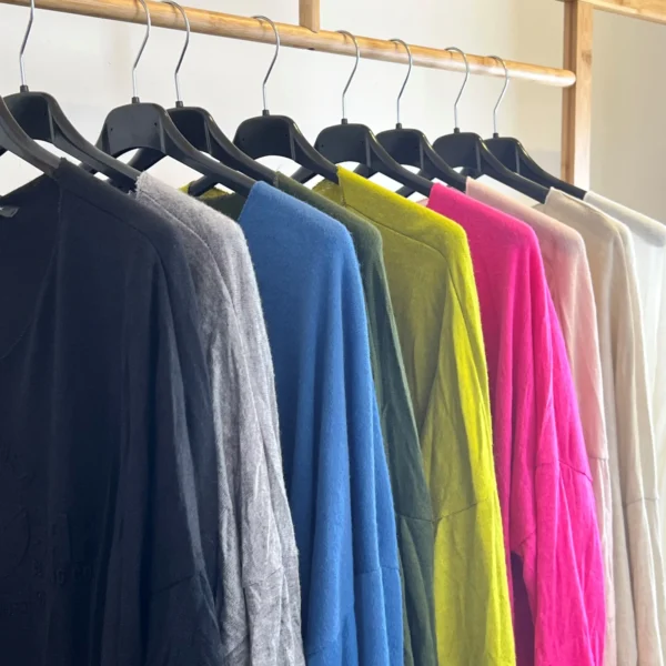 K812- Pull Etoile (Tu) 🇮🇹 - vert-anis - taille-unique-grande-taille