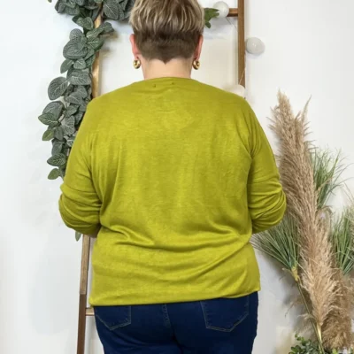 K812- Pull Etoile (Tu) 🇮🇹 - vert-anis - taille-unique-grande-taille