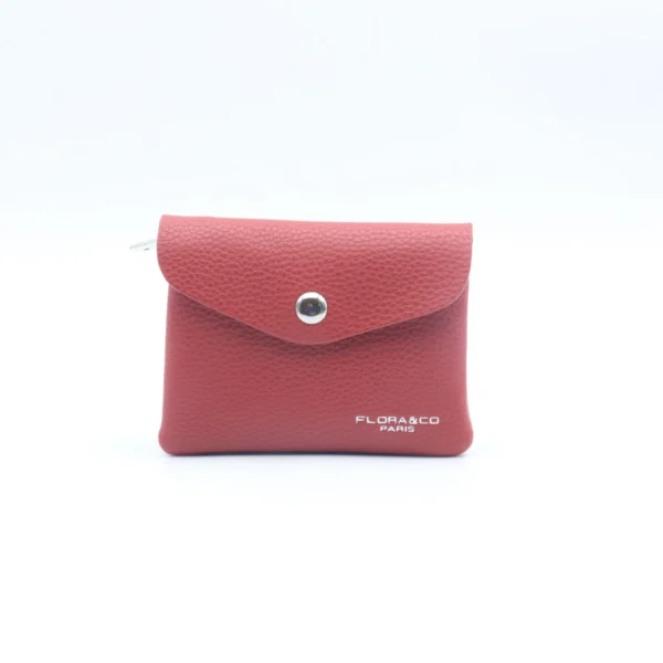 P422- Porte Monnaie / Cartes - rouge - sans-taille