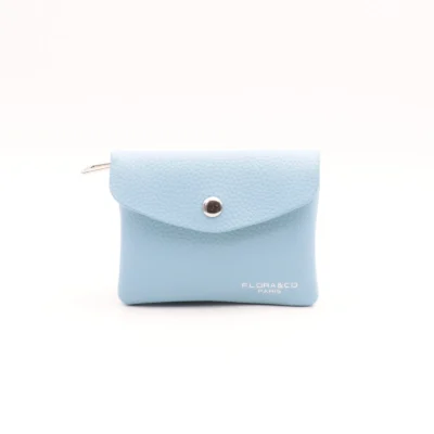 P422- Porte Monnaie / Cartes - bleu-ciel - sans-taille