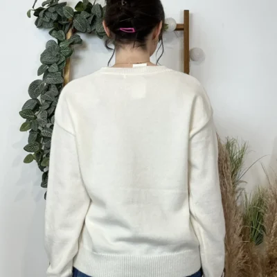 K519- Pull "Vichy" Version Féminin (Tu) - beige - taille-unique