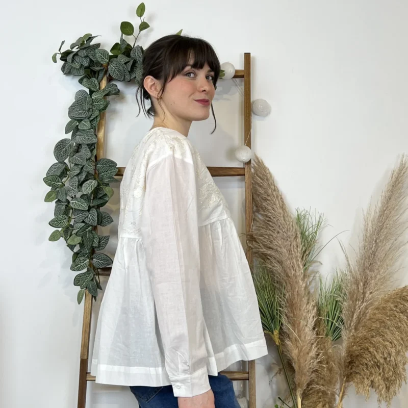 Chemisier Version Féminin (T36-T40) - blanc - 40