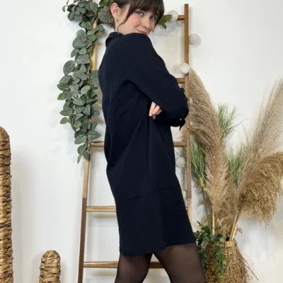 I962- Robe Ycoo velours (T34-T40) - marine - 40