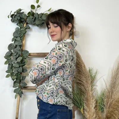 K543 - Chemise Incas (T36-T40) - vert - 38