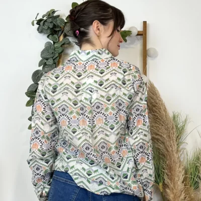 K543 - Chemise Incas (T36-T40) - vert - 38