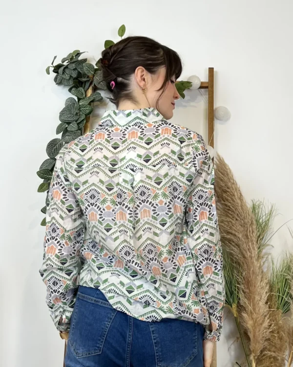 K543 - Chemise Incas (T36-T40) - vert - 38