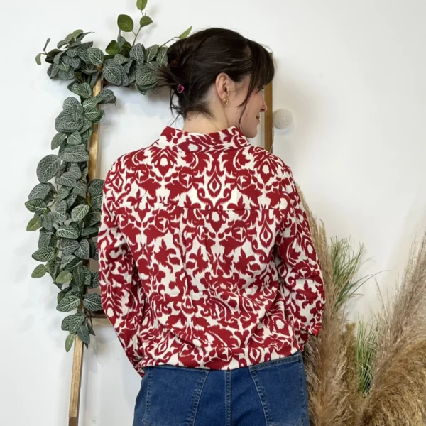 K604- Chemise By one (T36-T40) - rouge - 38