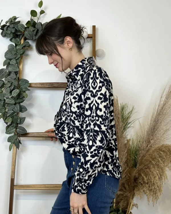 K604- Chemise By one (T36-T40) - marine - 38