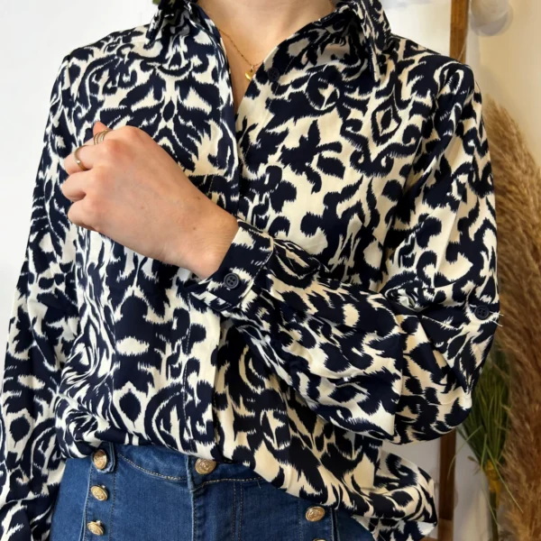 K604- Chemise By one (T36-T40) - marine - 38