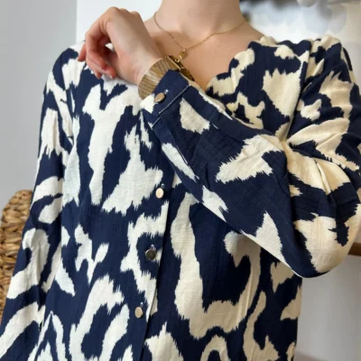 K604- Chemise By one (T36-T40) - marine - 38