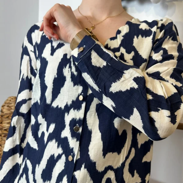 K604- Chemise By one (T36-T40) - marine - 38