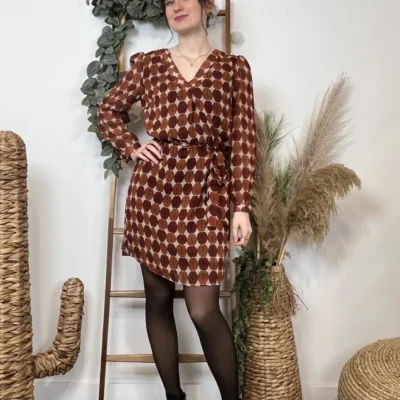 Z607- Robe Akoz (T36-T42) - camel - 42