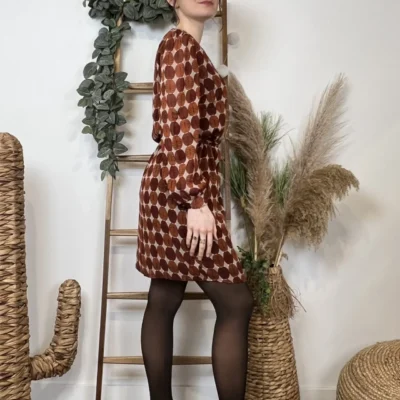 Z607- Robe Akoz (T36-T42) - camel - 42