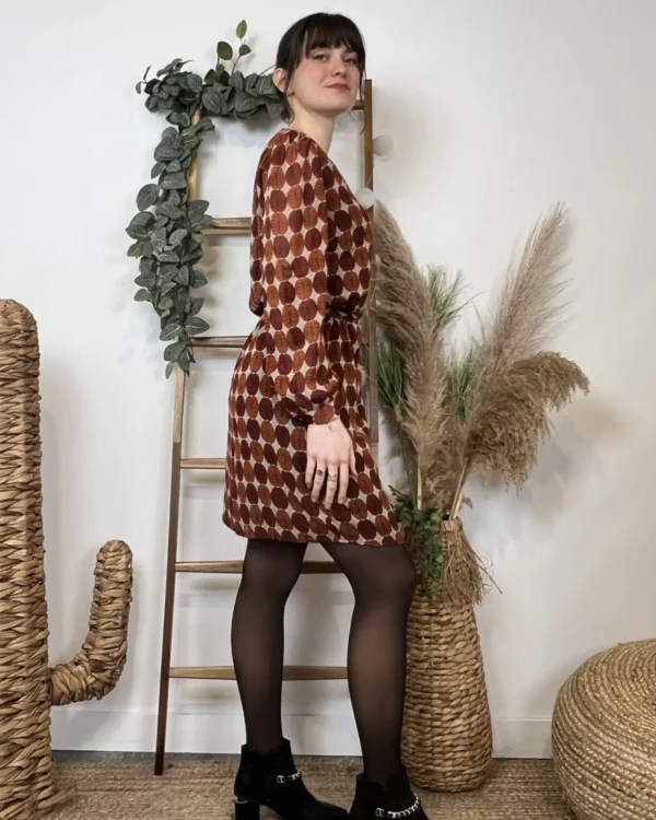 Z607- Robe Akoz (T36-T42) - camel - 42