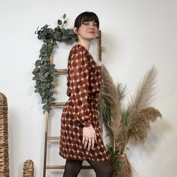 Z607- Robe Akoz (T36-T42) - camel - 42