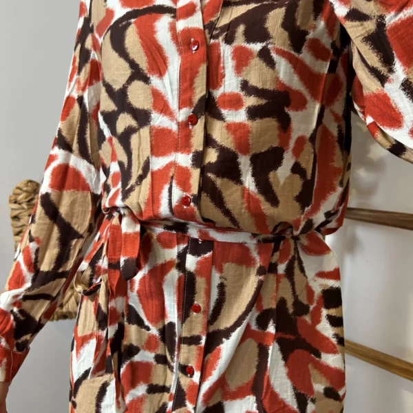 Z554- Robe Akoz-(T36-T42) - camel - 42