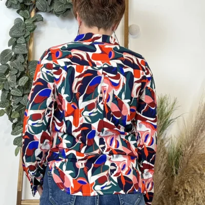 K670- Chemise "Akoz" (T36-T42) - orange - 42