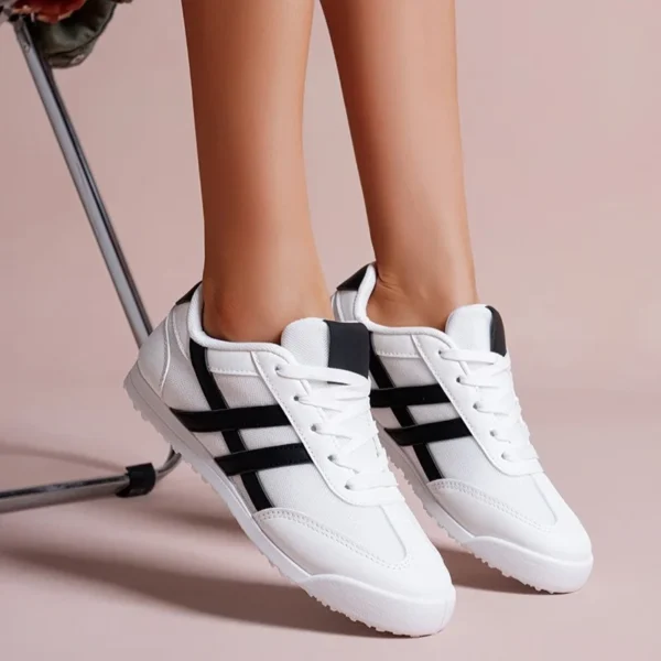 R431- Tennis Basse dentelle (T36-T41) - blanc - 41