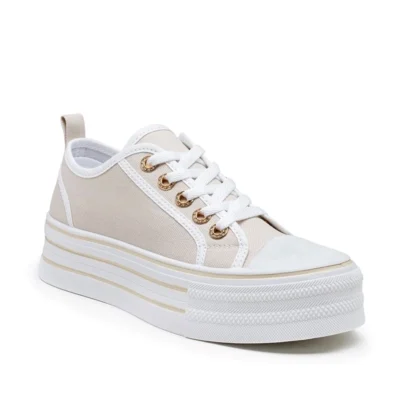 R430- Tennis Plateforme (T36-T41) - beige - 41