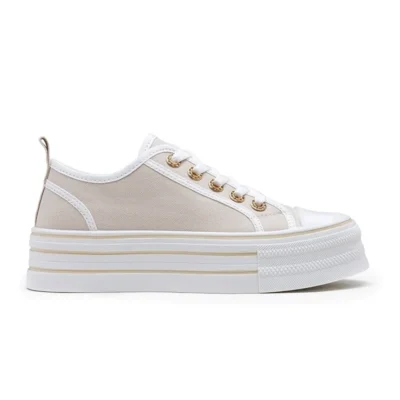 R430- Tennis Plateforme (T36-T41) - beige - 41